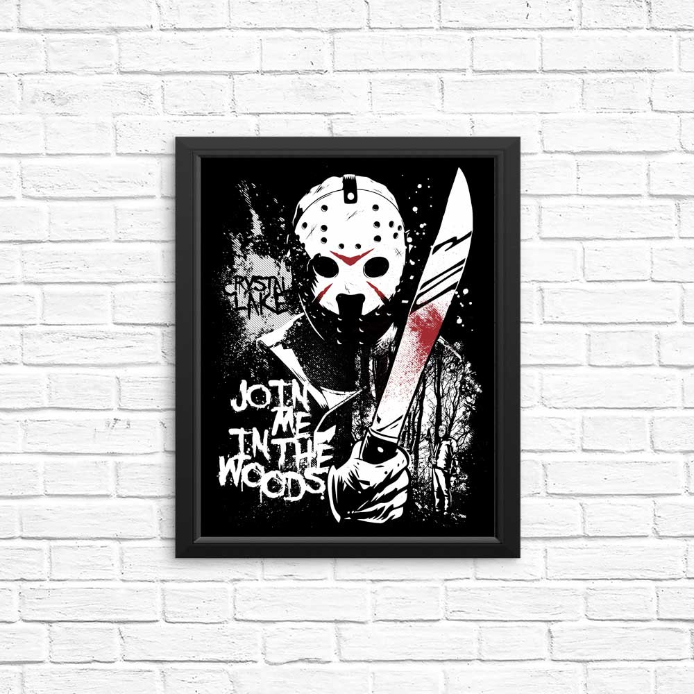 Charming 'Join Me in the Woods' Posters and Prints by Arinesart