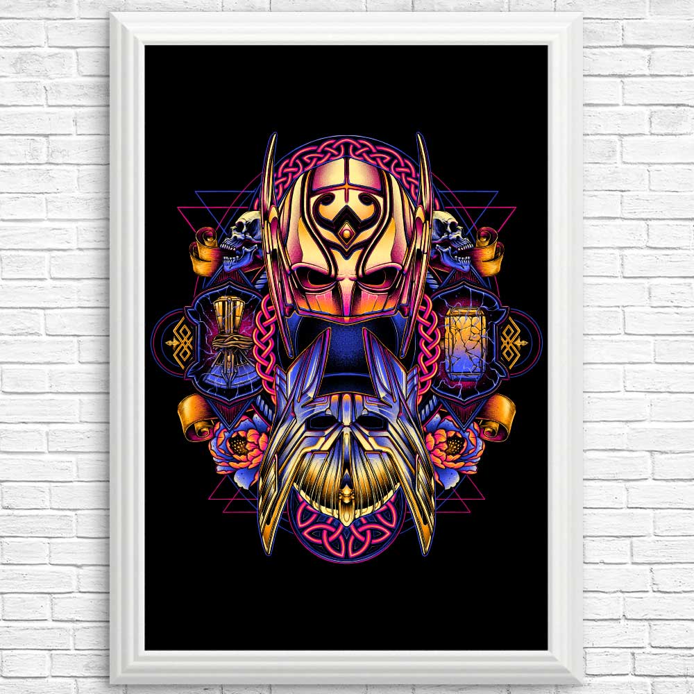 Vibrant Colorful Thunder Art - High - Quality Posters & Prints