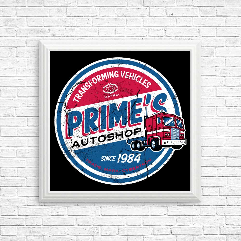 High - quality Posters & Prints from Prime's Auto Shop