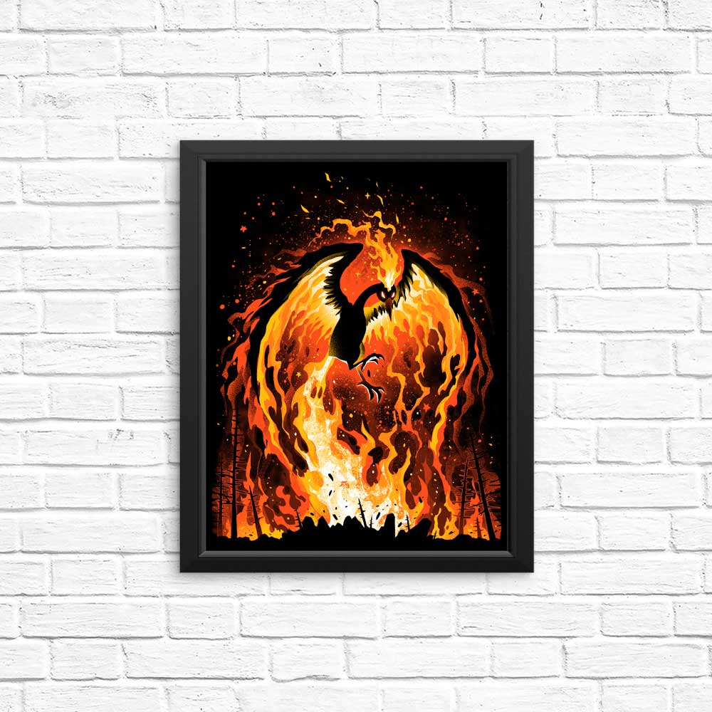 Fire Bird Wall Posters and Art Prints