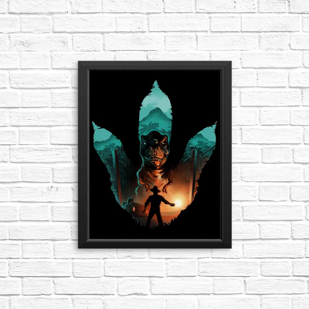 Jurassic Footprint - High - Quality Posters and Prints for Decor