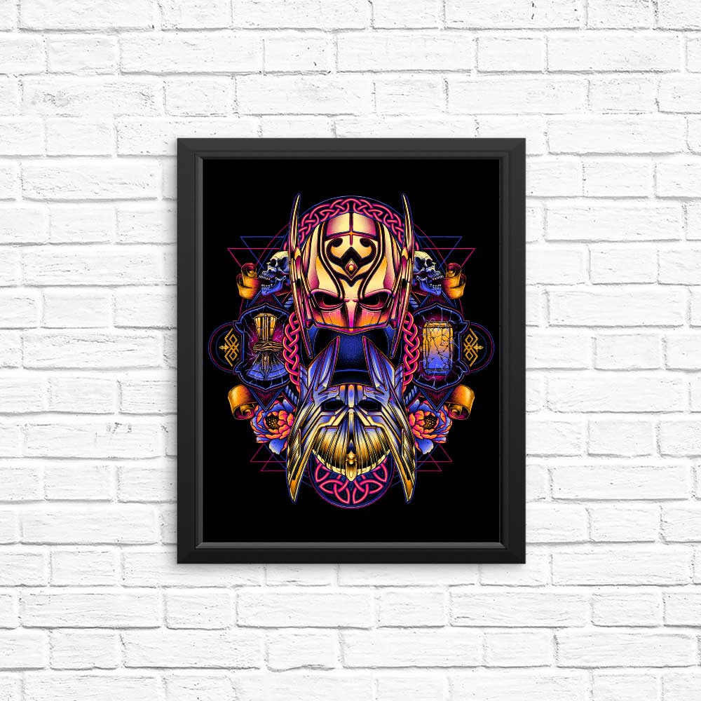Vibrant Colorful Thunder Art - High - Quality Posters & Prints