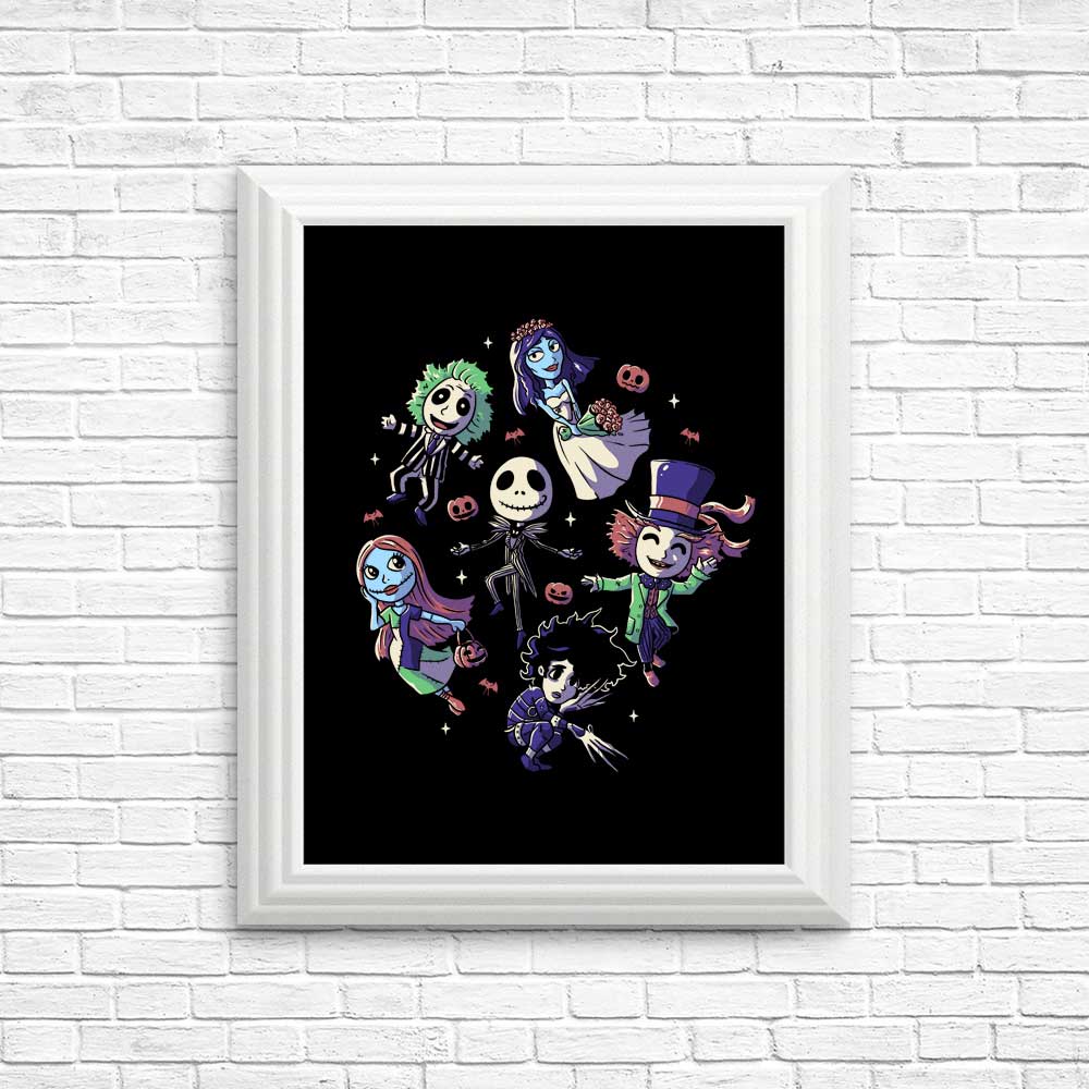 High - quality Burton's Halloween Posters and Prints for Decor