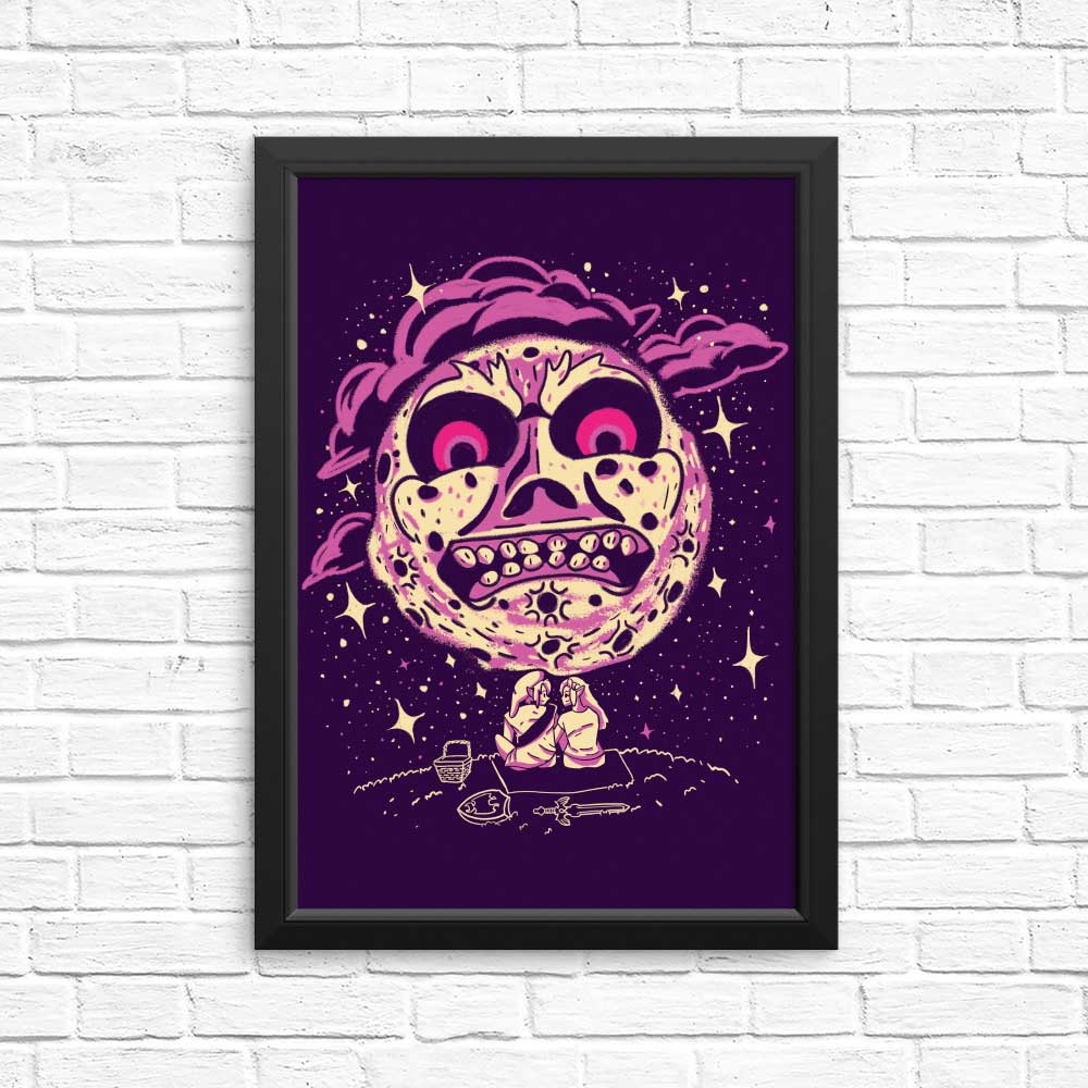 Exquisite Moonlit Picnic Wall Posters and Art Prints