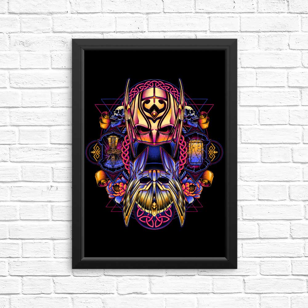Vibrant Colorful Thunder Art - High - Quality Posters & Prints