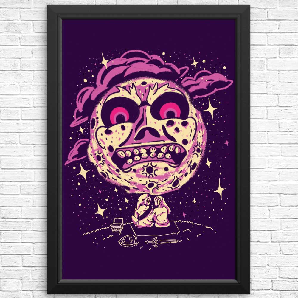 Exquisite Moonlit Picnic Wall Posters and Art Prints