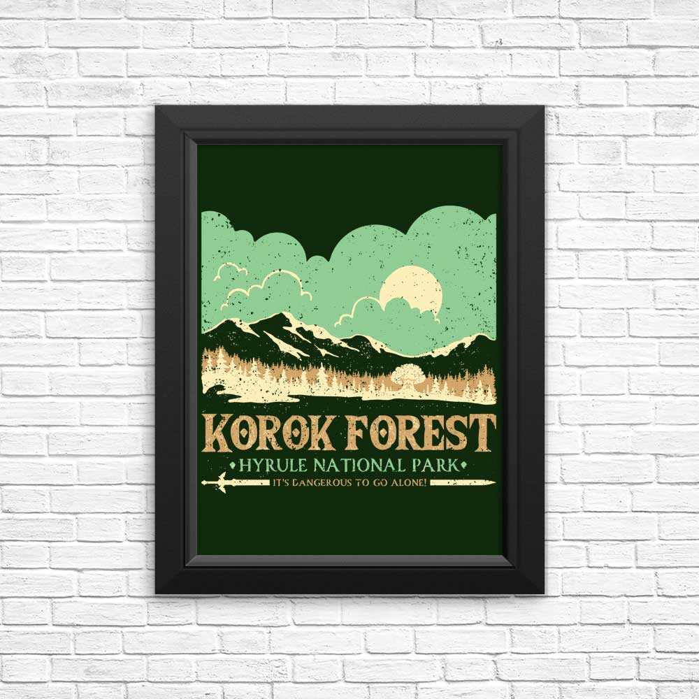 Retro Division's Korok National Park Wall Posters and Art Prints