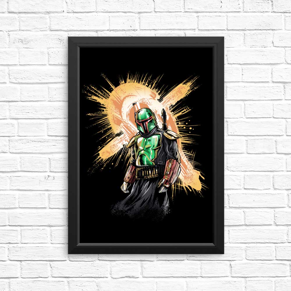 The Bounty Hunter Rises - High - Quality Posters and Prints from Zascanauta