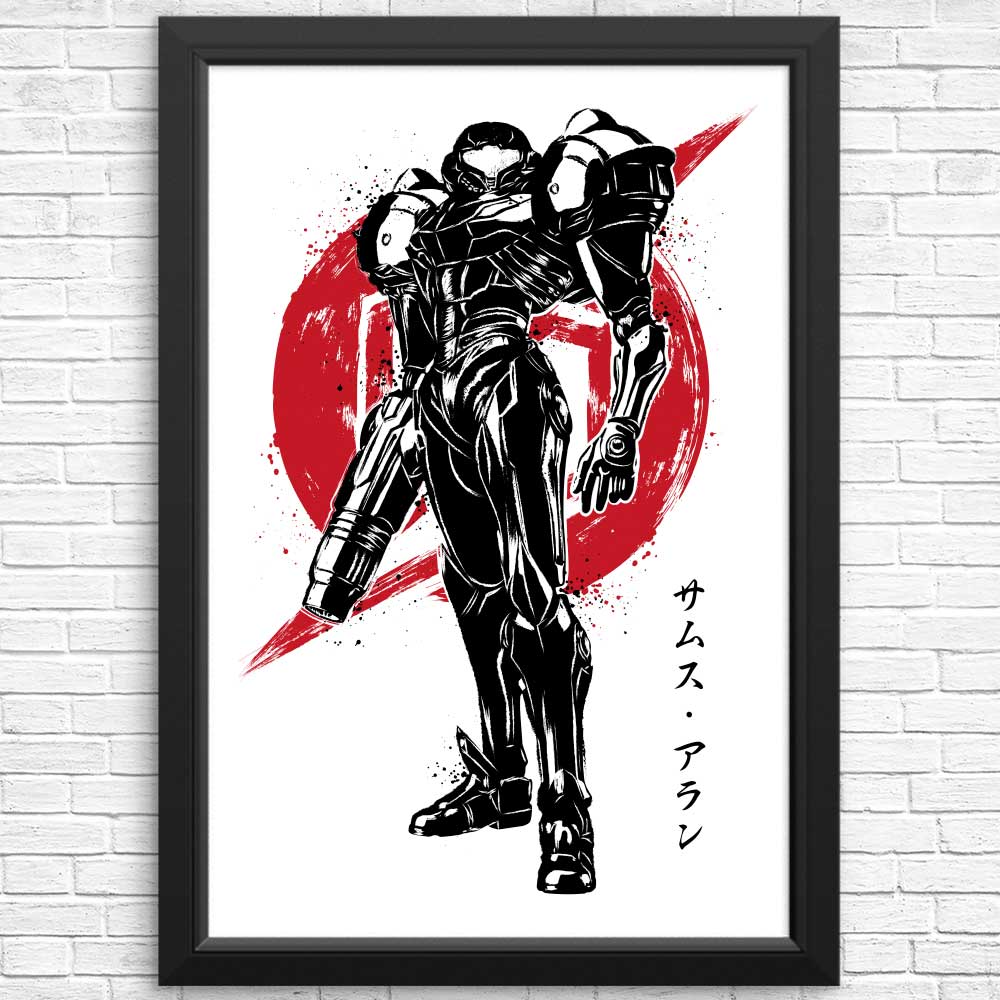 High - quality Galactic Bounty Hunter Sumi - e Posters and Prints