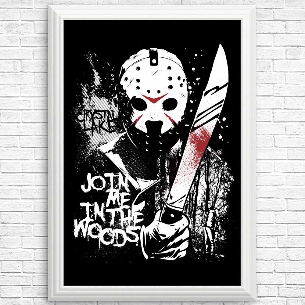 Charming 'Join Me in the Woods' Posters and Prints by Arinesart