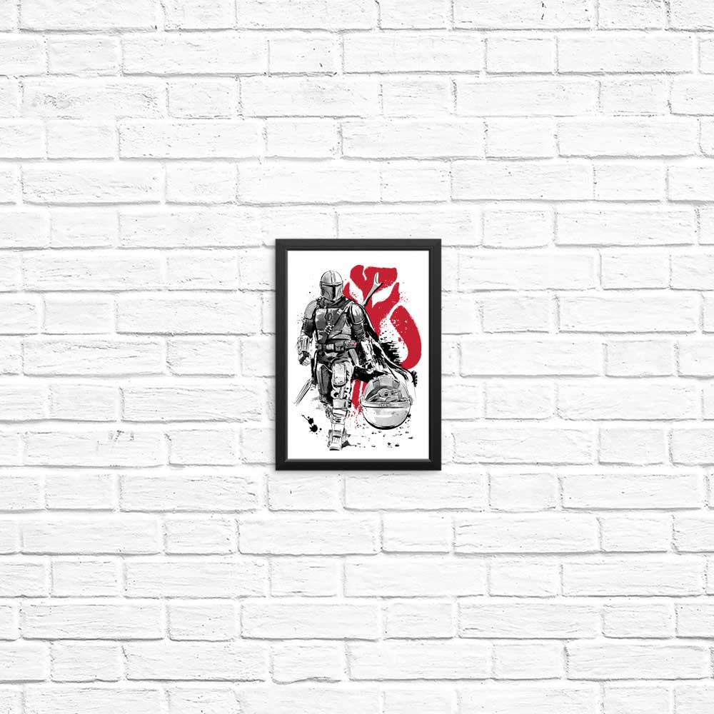 Lone Hunter and Cup - High - Quality Posters and Prints by Dr. Monekers