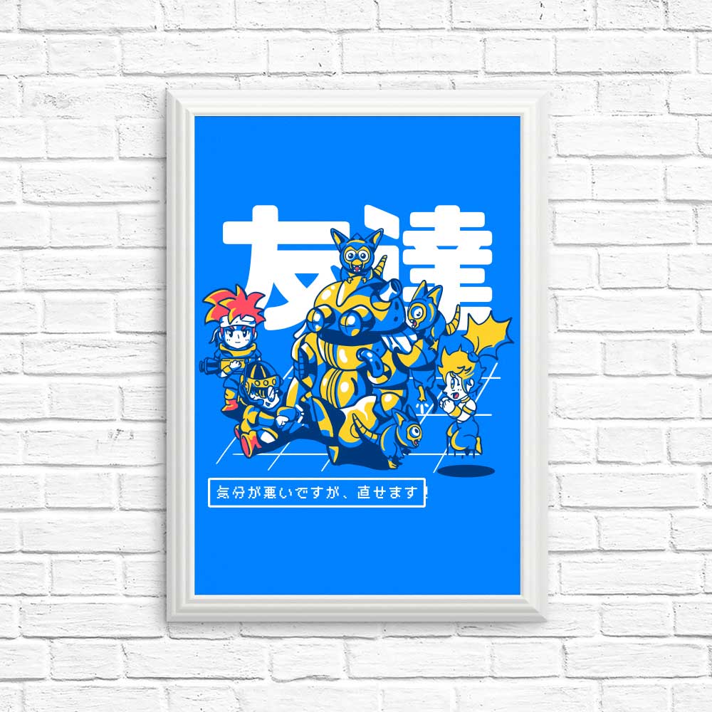 Finding a Friend - High - Quality Wall Art Posters and Prints