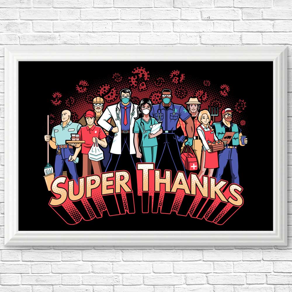 Super Thanks - High - Quality Art Posters and Prints