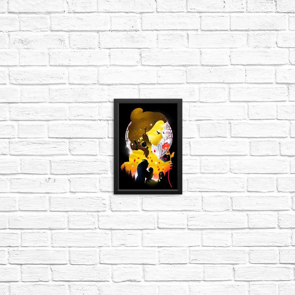 Village Princess Silhouette Wall Art - High - Quality Posters and Prints
