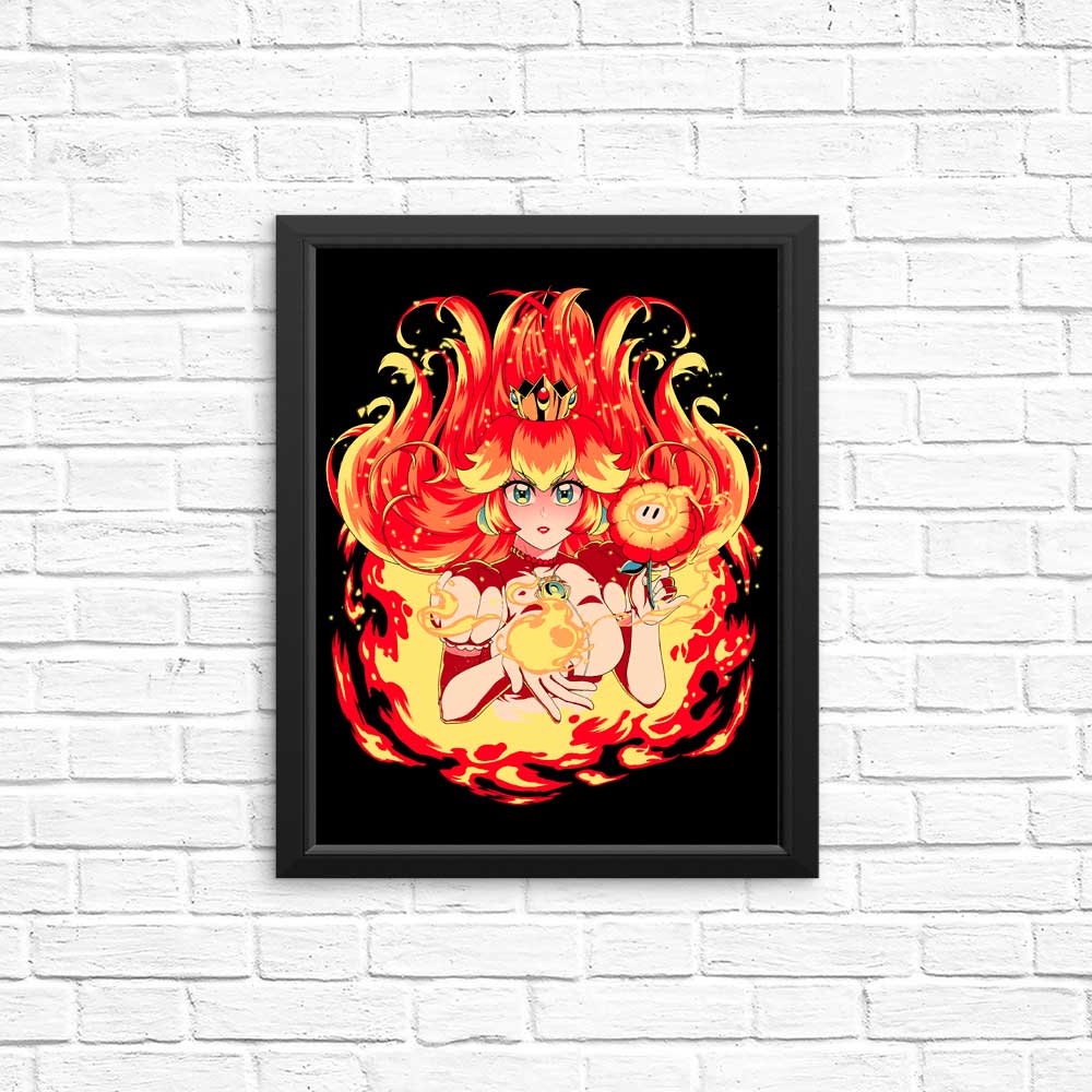 Vibrant Peach Fire Posters and Prints from Coinbox Tees