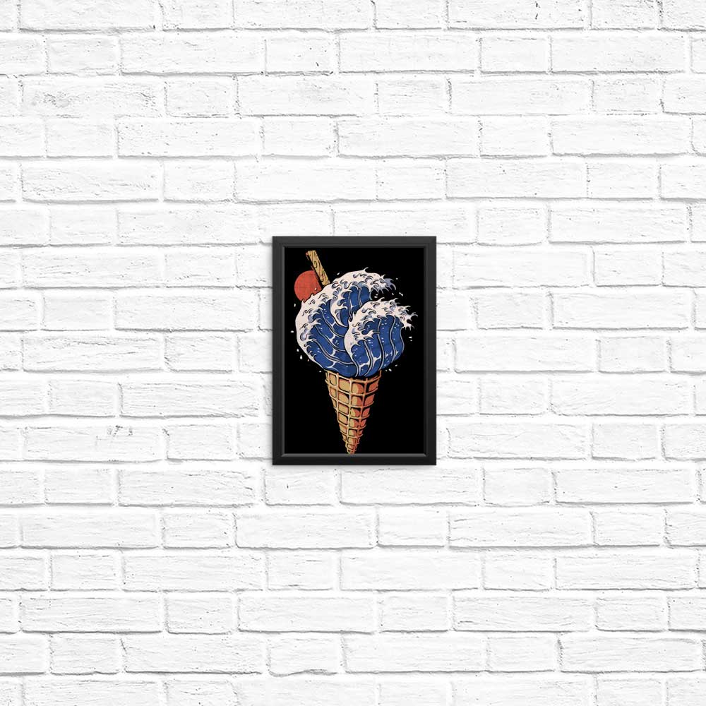 Kanagawa Ice Cream Art Posters and Prints - High - Quality Wall Decor