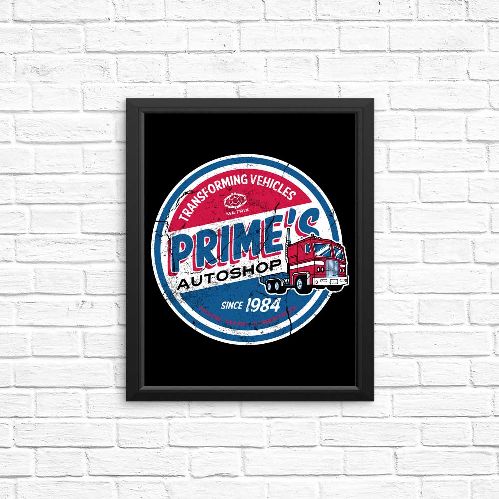 High - quality Posters & Prints from Prime's Auto Shop