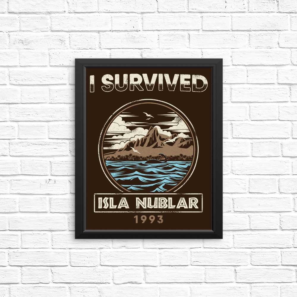 Survived Isla Nublar Posters and Prints from Riccardo Bucchioni