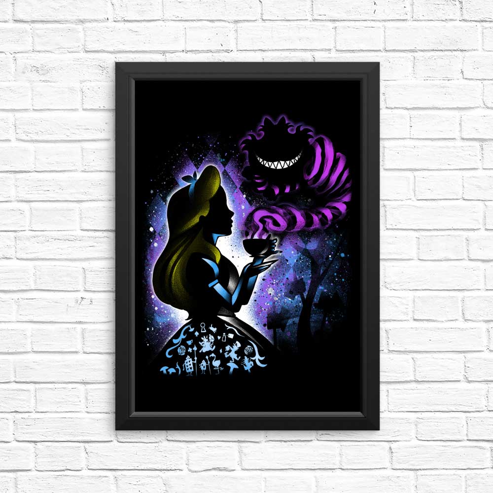 Vibrant 'We're All Mad Here' High - Quality Posters & Prints
