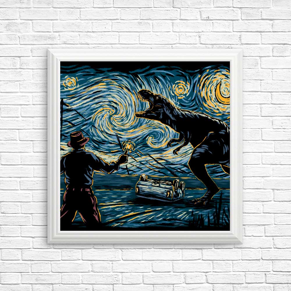 Hootbrush's Stunning Jurassic Night Posters and Prints