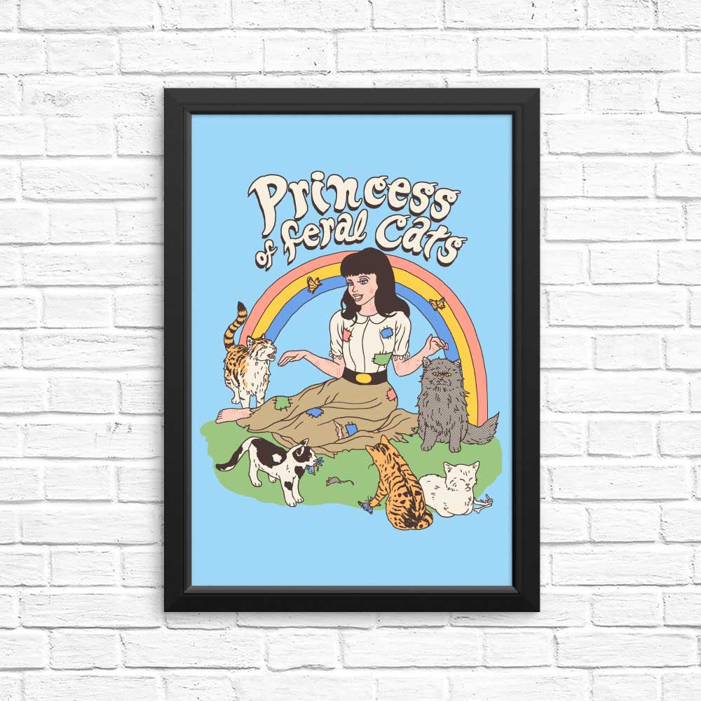 Poster and Print of the Feral Cat Princess by Hillary White
