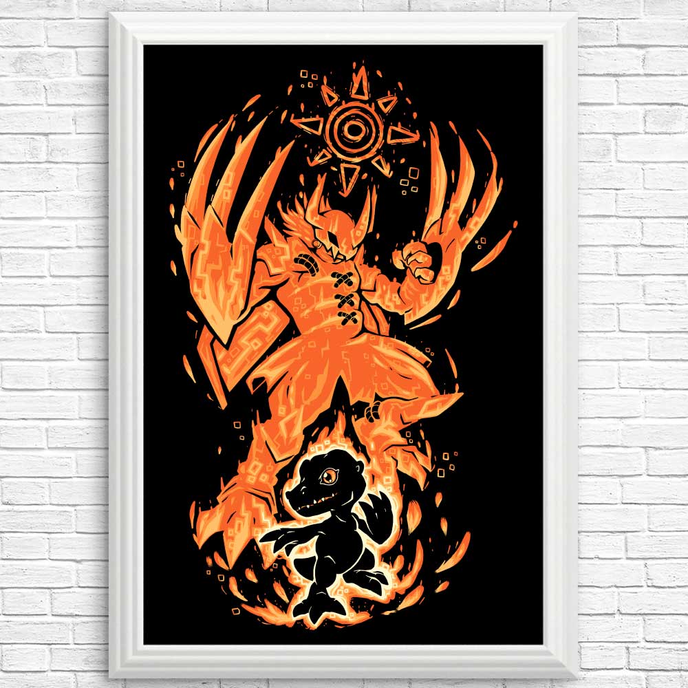 Inspirational Digital Courage Within Wall Posters and Art Prints