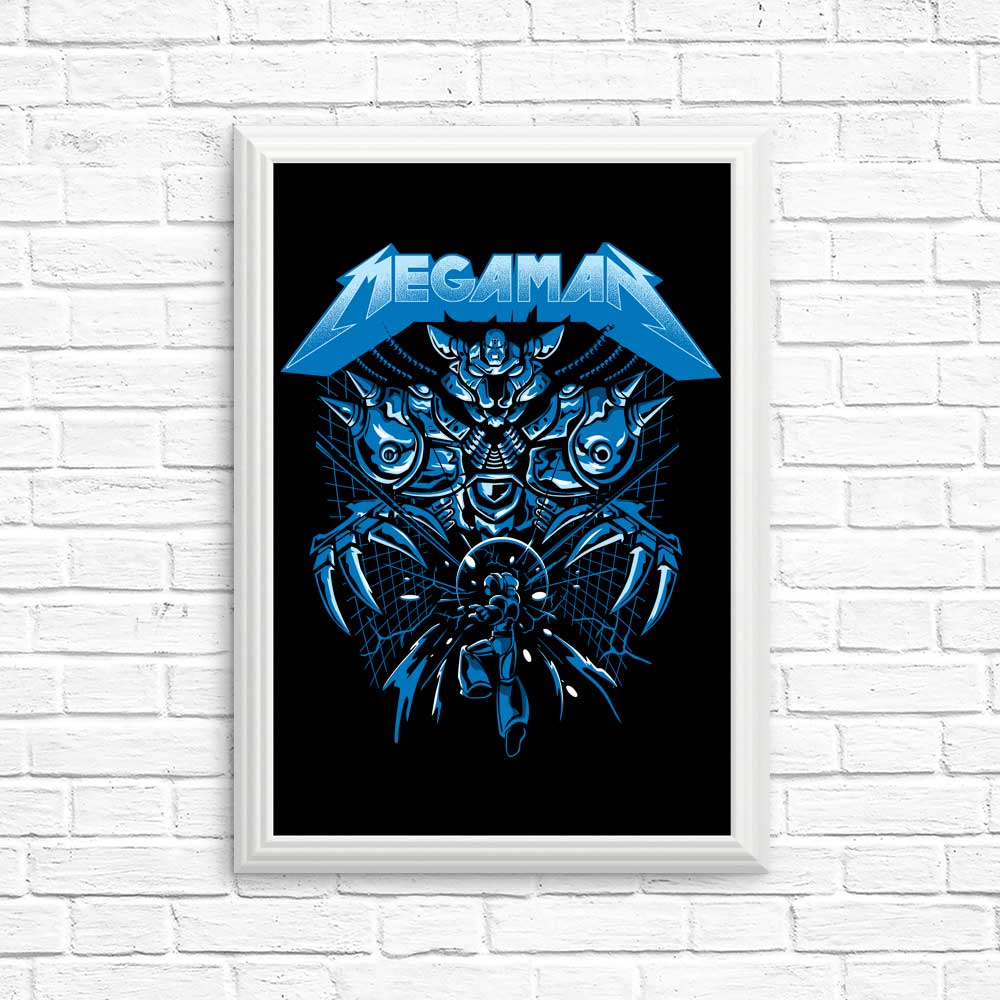 High - Quality Mega Rockman Posters and Prints by Dracula Byte