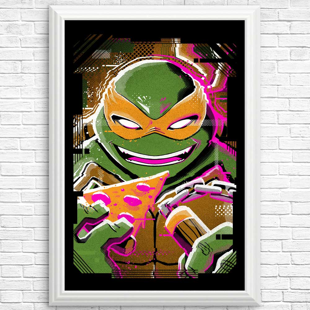 High - Quality Michelangelo Glitch Art Posters & Prints