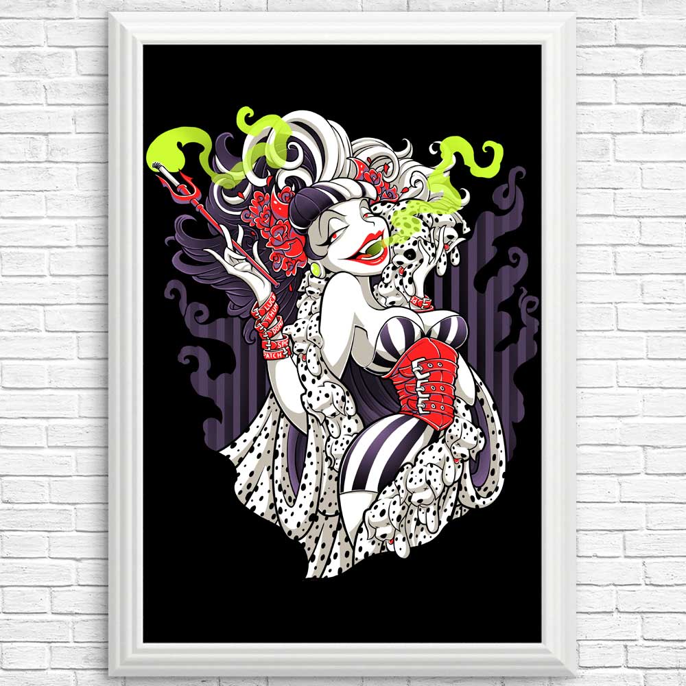 High - Quality Cruella de Mon Posters and Prints by Jehsee