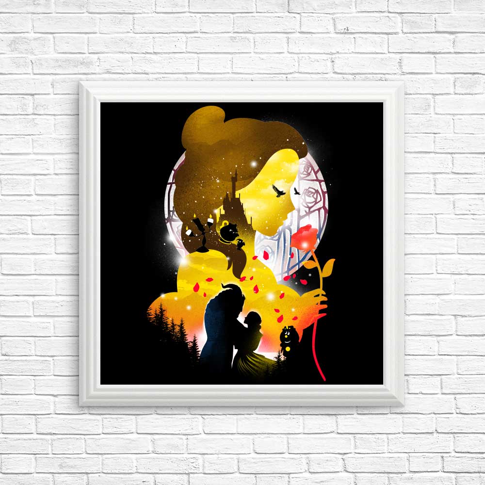 Village Princess Silhouette Wall Art - High - Quality Posters and Prints