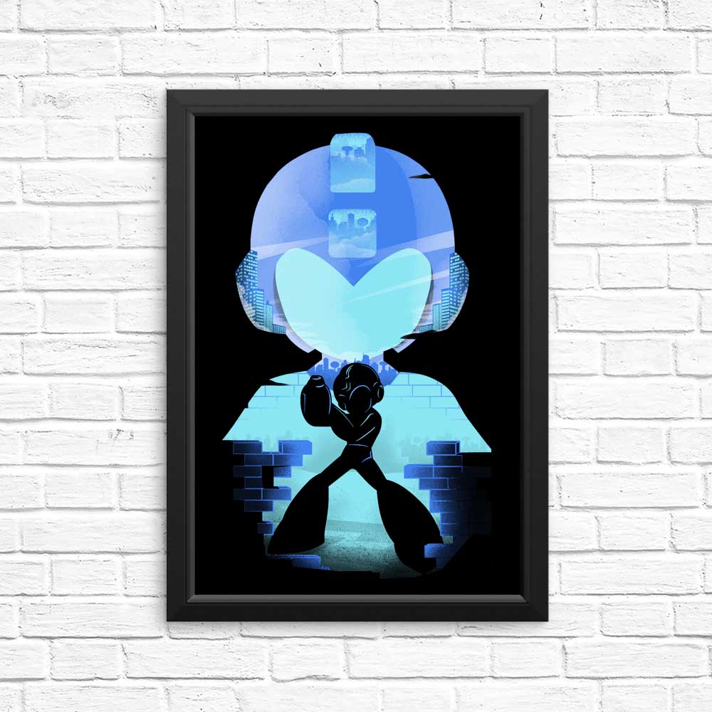The Blue Bomber High - Quality Posters and Prints from Donnie Illustrations