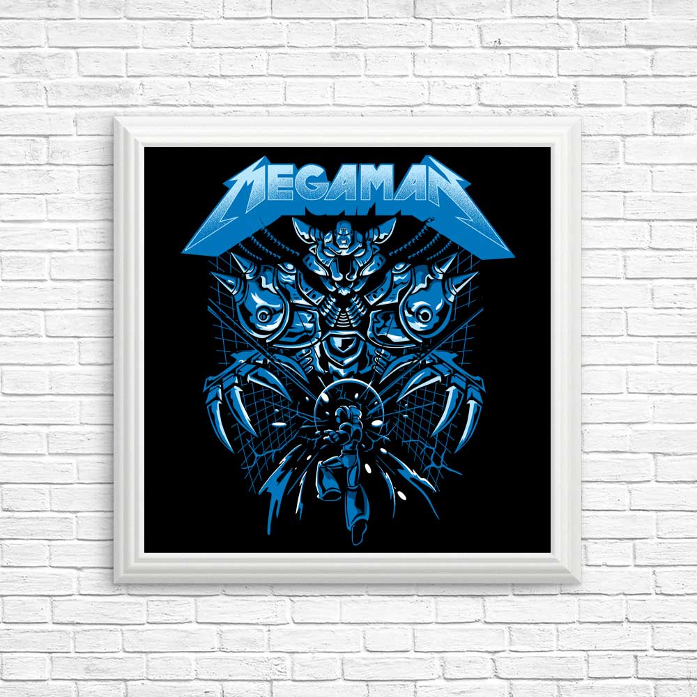 High - Quality Mega Rockman Posters and Prints by Dracula Byte