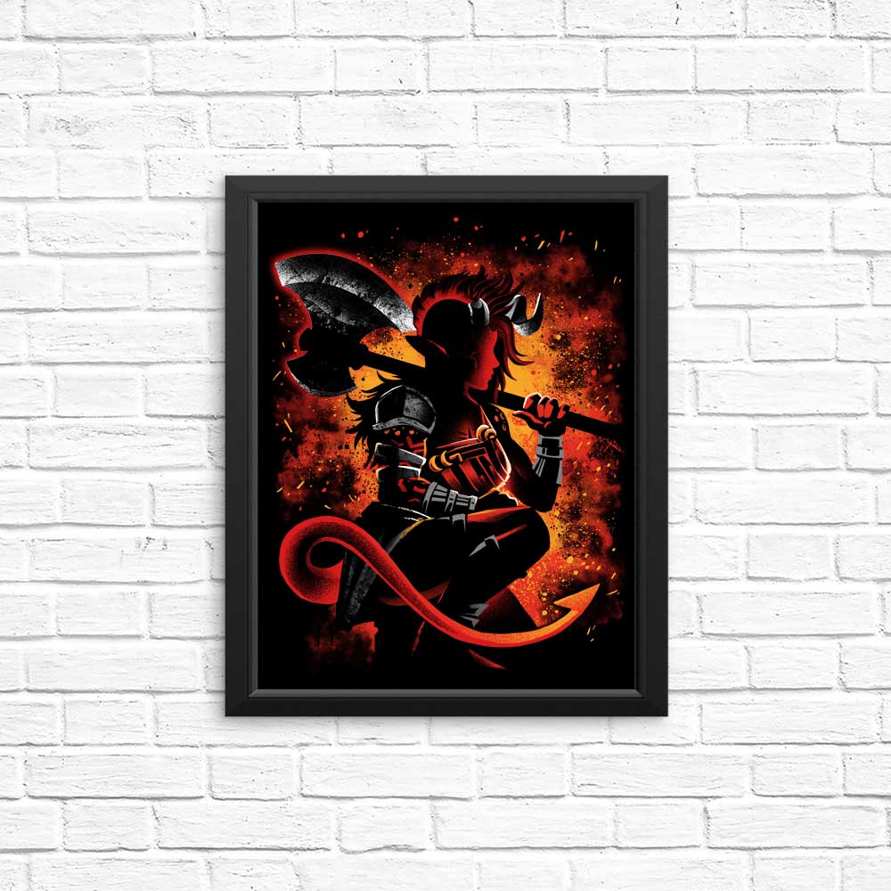 Alemaglia's Tiefling Warrior - High - quality Posters & Prints