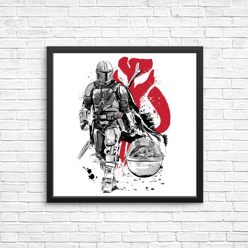 Lone Hunter and Cup - High - Quality Posters and Prints by Dr. Monekers