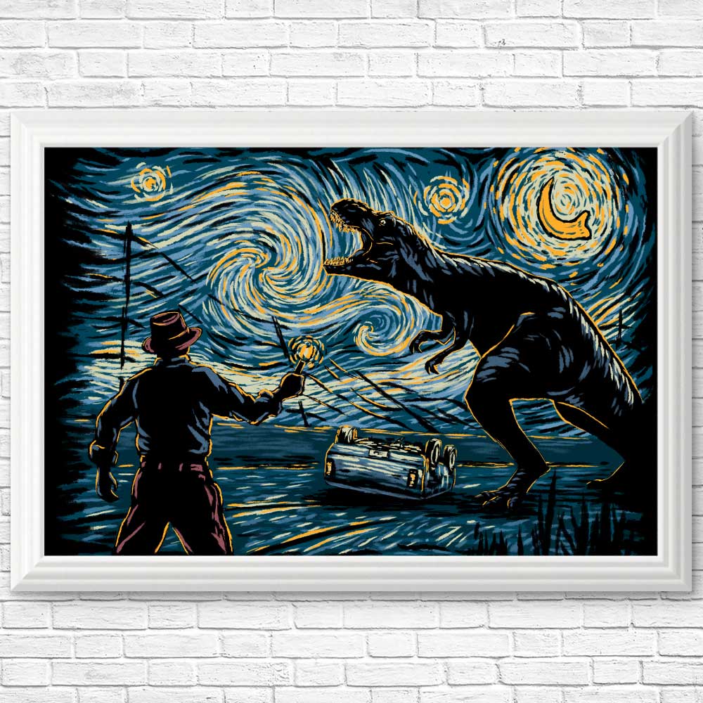 Hootbrush's Stunning Jurassic Night Posters and Prints