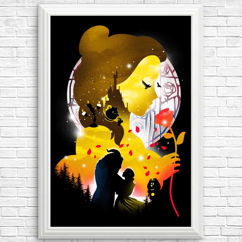 Village Princess Silhouette Wall Art - High - Quality Posters and Prints