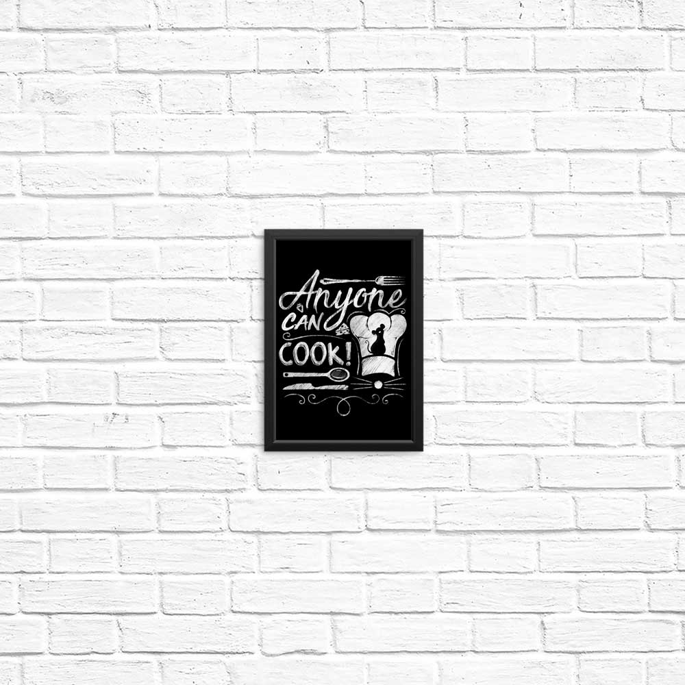 Inspiring 'Anyone Can Cook' Posters and Prints for Your Space