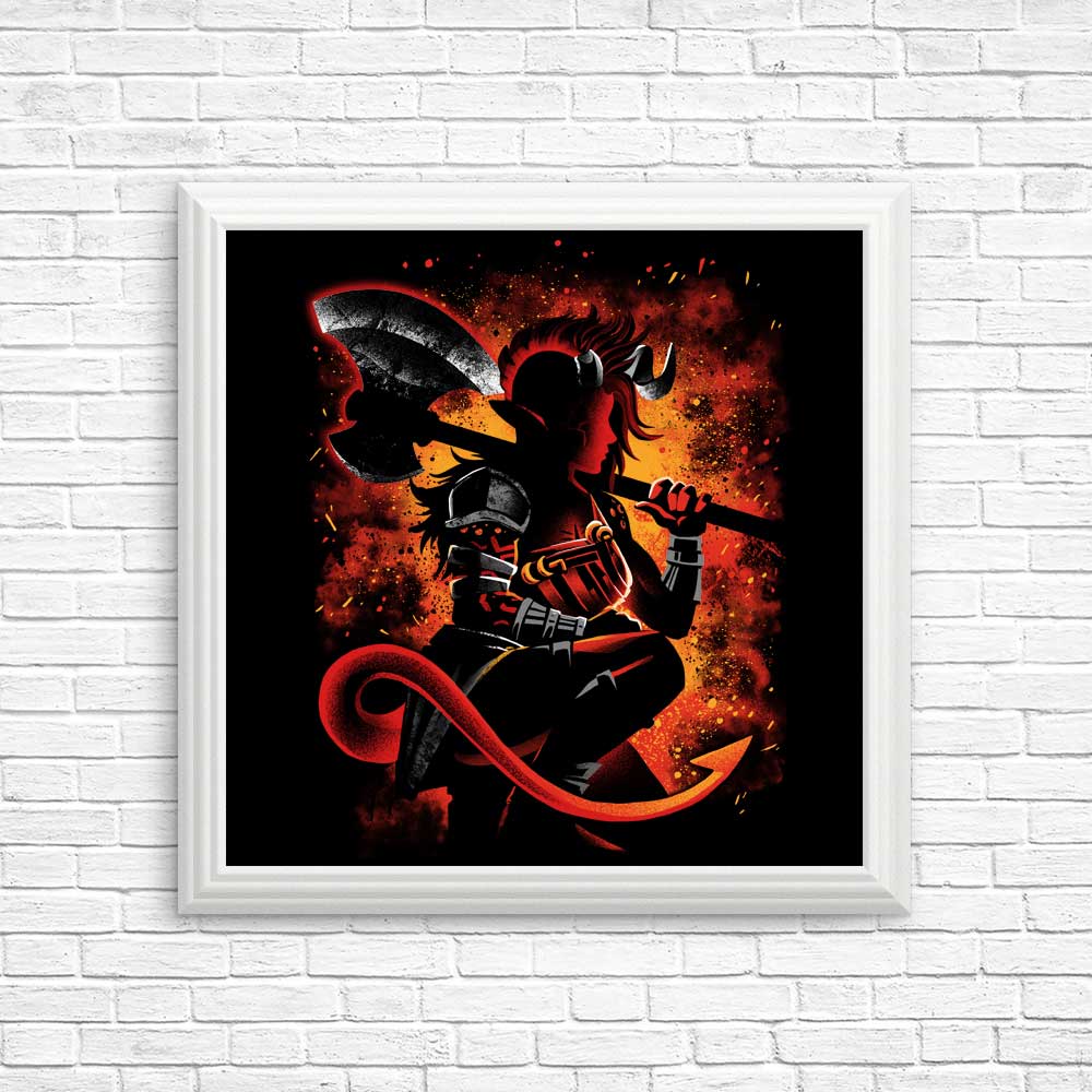 Alemaglia's Tiefling Warrior - High - quality Posters & Prints