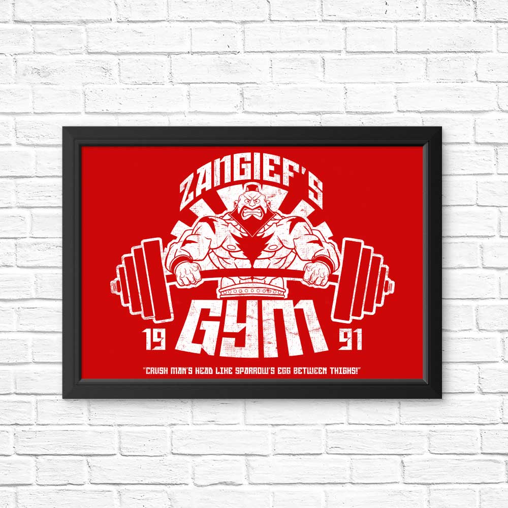 Unique Zangief Gym Posters and Prints for Your Space