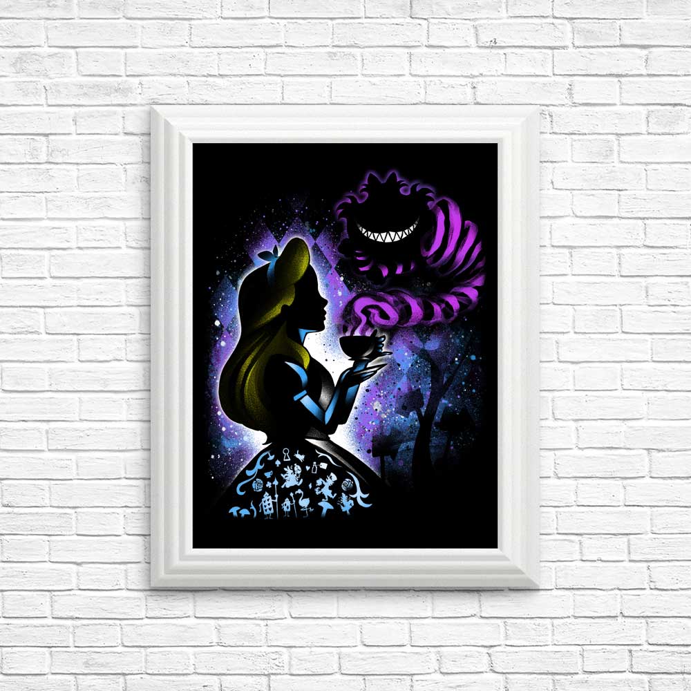 Vibrant 'We're All Mad Here' High - Quality Posters & Prints