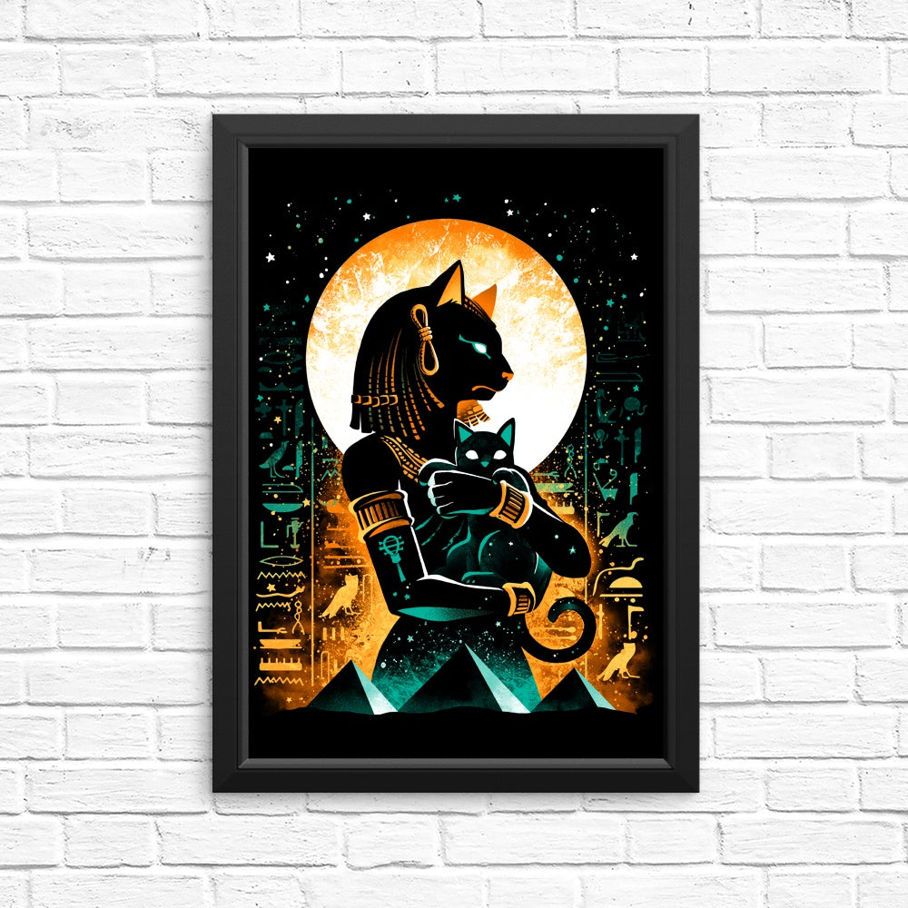 Cat Goddess Themed Wall Posters and Art Prints