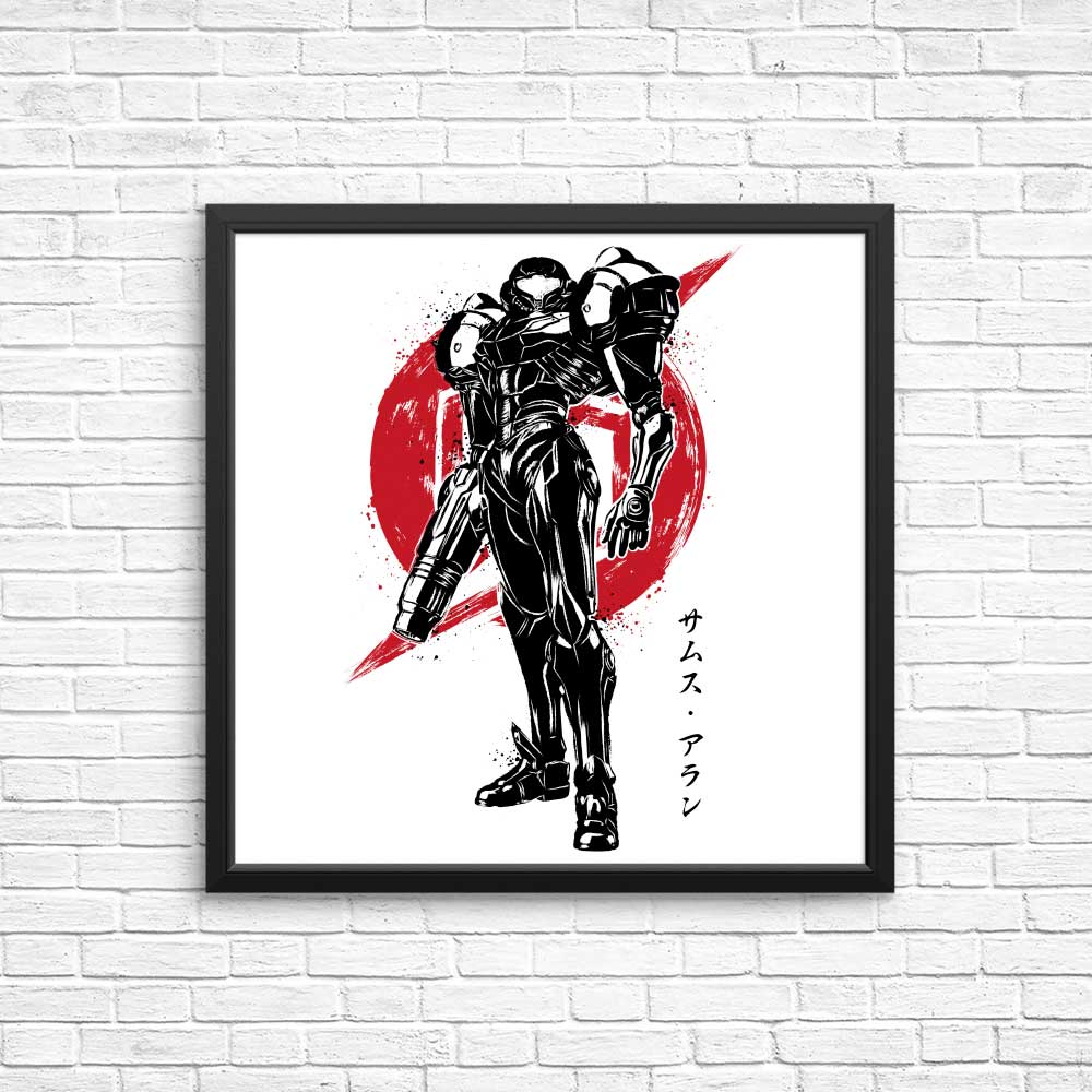 High - quality Galactic Bounty Hunter Sumi - e Posters and Prints