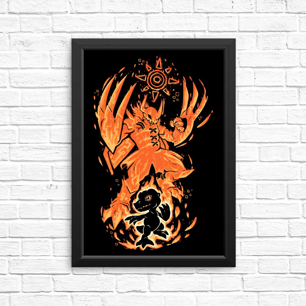 Inspirational Digital Courage Within Wall Posters and Art Prints
