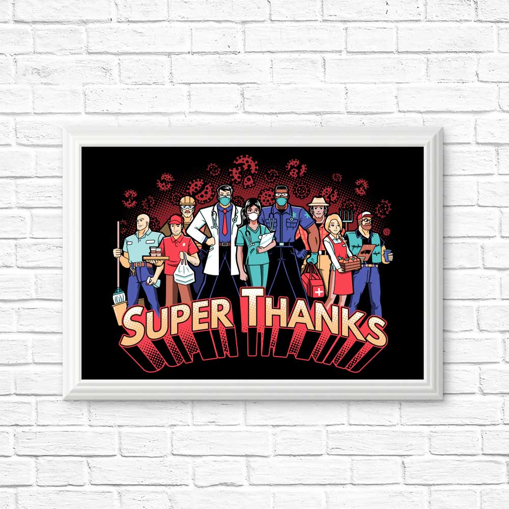 Super Thanks - High - Quality Art Posters and Prints