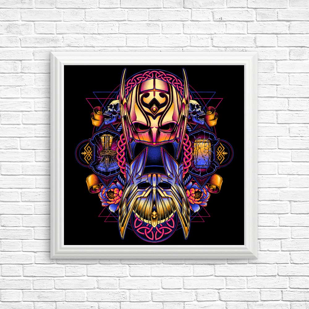 Vibrant Colorful Thunder Art - High - Quality Posters & Prints