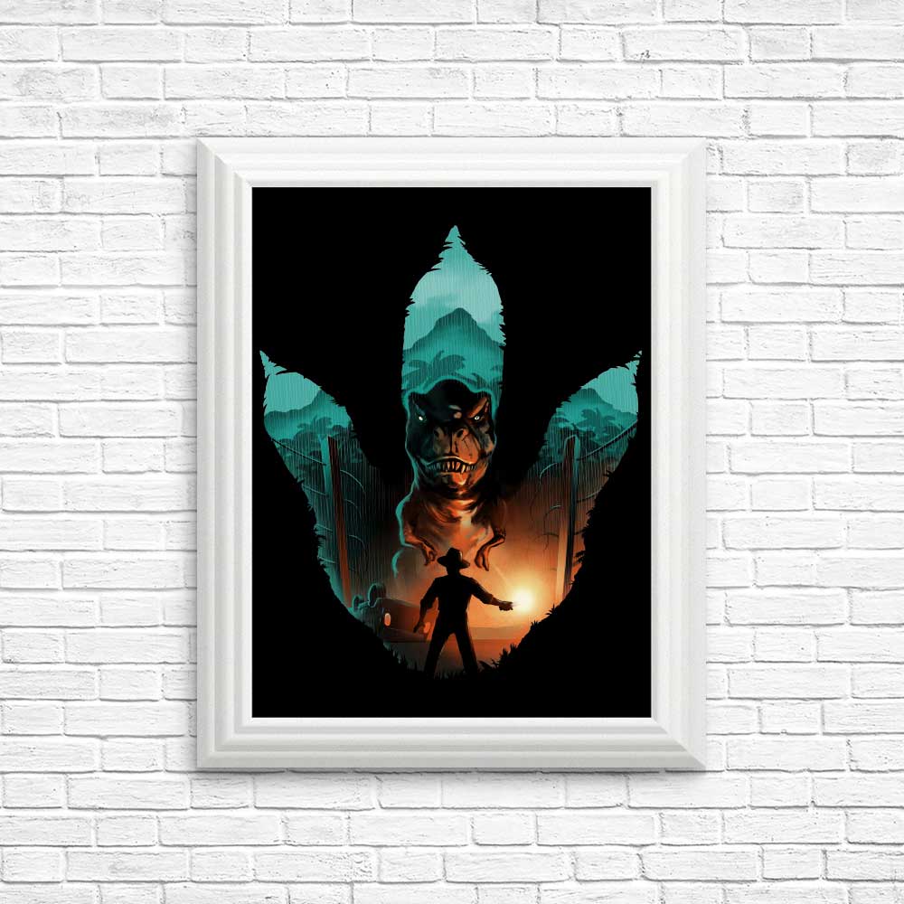 Jurassic Footprint - High - Quality Posters and Prints for Decor