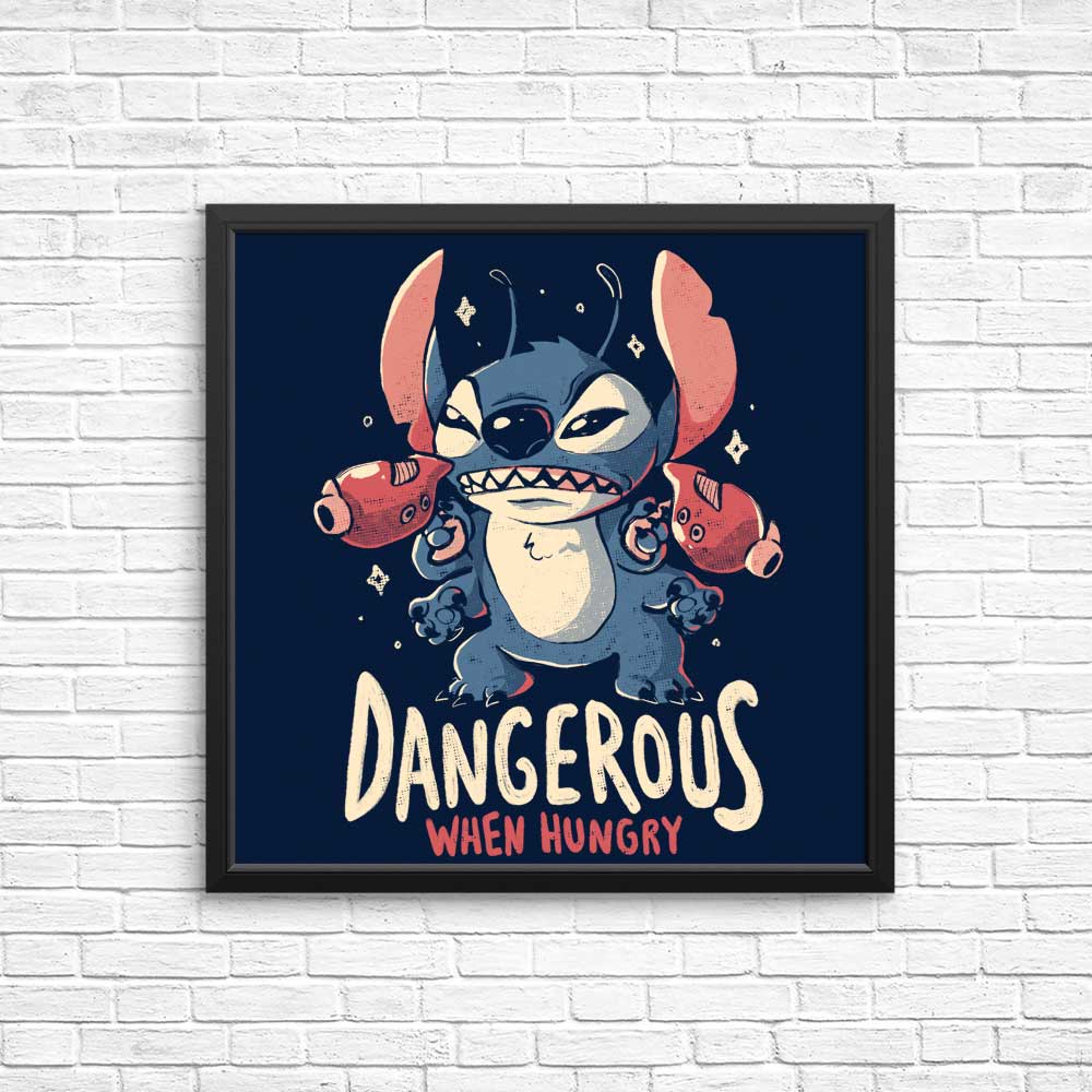 Eye - Catching 'Dangerous When Hungry' Posters and Wall Prints