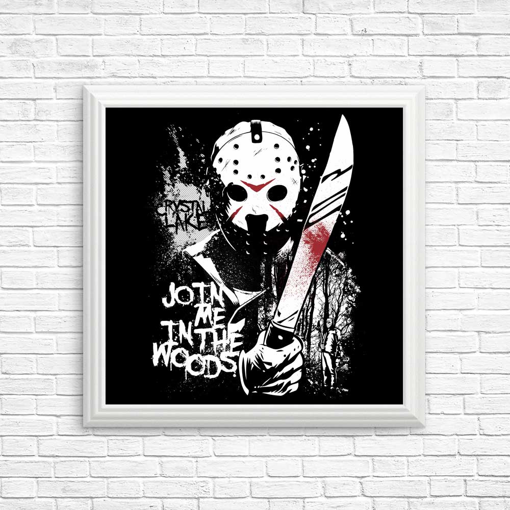 Charming 'Join Me in the Woods' Posters and Prints by Arinesart