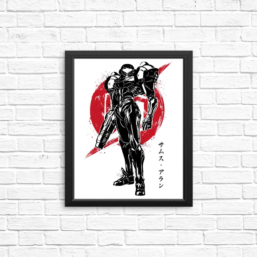 High - quality Galactic Bounty Hunter Sumi - e Posters and Prints
