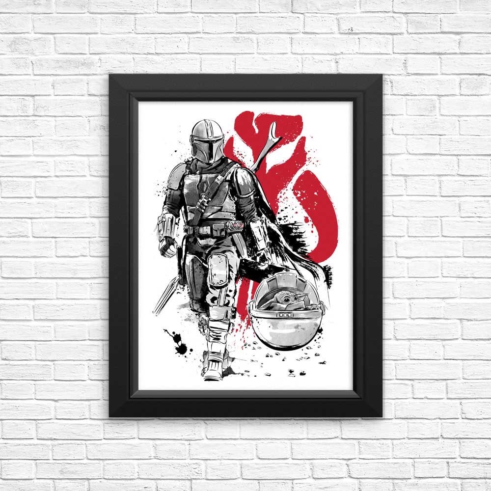 Lone Hunter and Cup - High - Quality Posters and Prints by Dr. Monekers